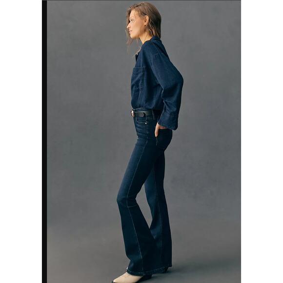 NWT PAIGE Laurel Canyon High-Rise Flare Jeans - 23 waist - Picture 4 of 6